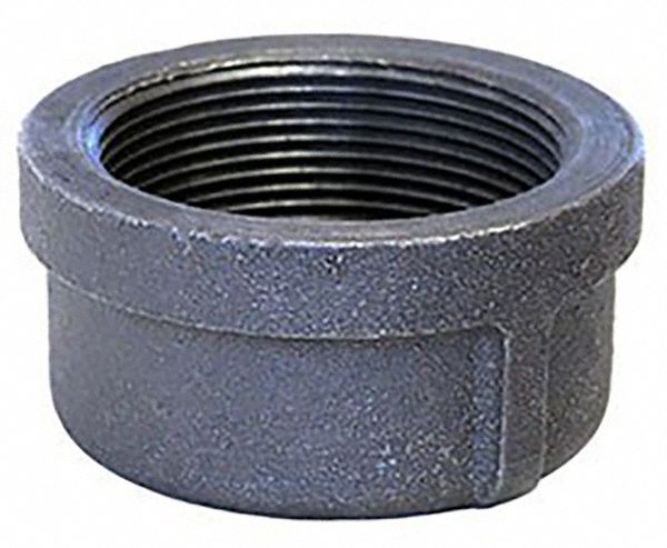 Round Cap: Malleable Iron, 1/2 in Fitting Pipe Size, Class 150