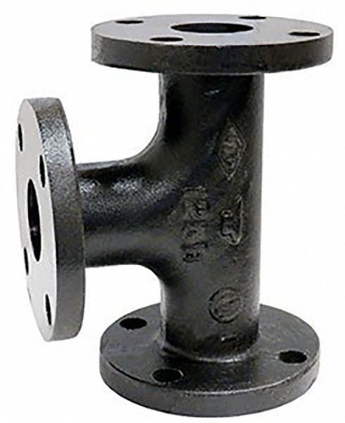 Cast Iron, 6 in x 6 in x 6 in Fitting Pipe Size, Tee - 60XY64
