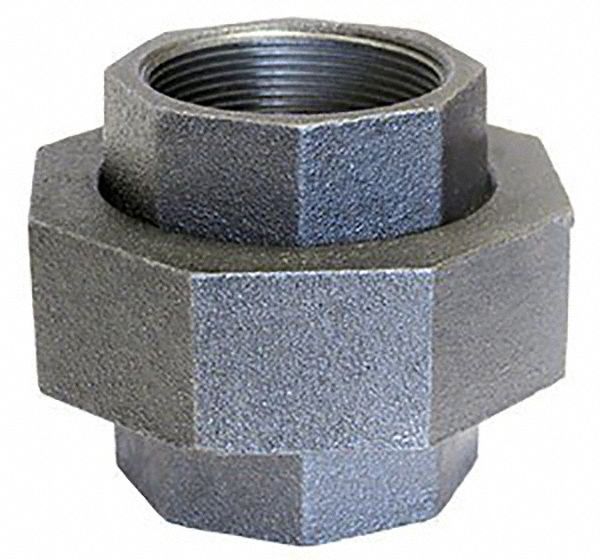 Union: Malleable Iron, 1 1/2 in x 1 1/2 in Fitting Pipe Size, Female NPT x Female NPT, Class 250