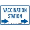 Vaccination Station (Right Arrow) Signs