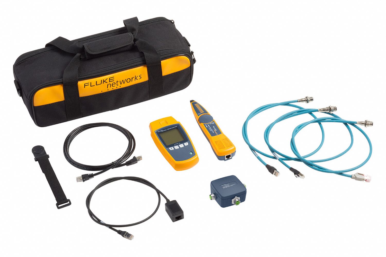 FLUKE NETWORKS, Tester/Patch Cords/Remote, MSPOEIEKIT, Cable Network