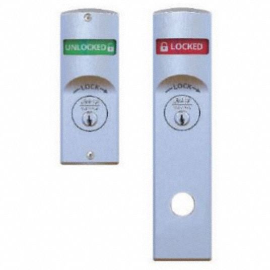 ADA Privacy Indicator Lock and Lever in 26D Satin Chrome