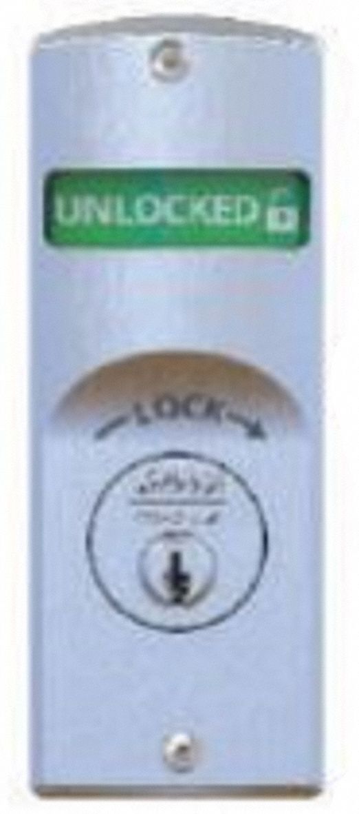 Mechanical Exit Device Trim: 48 in Max Door Wd, Chrome