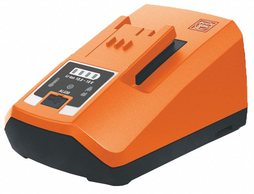 Battery Charger: Single-Port Charging, For 12V DC/14V DC/18V DC, 6 Ah Charged in 1-Hour