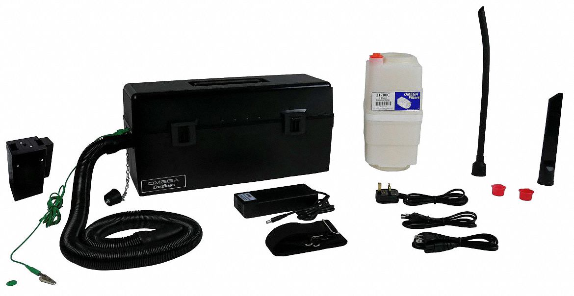 ATRIX, 1 gal Tank Size, Plastic, Cordless ESD Vacuum 60YF54