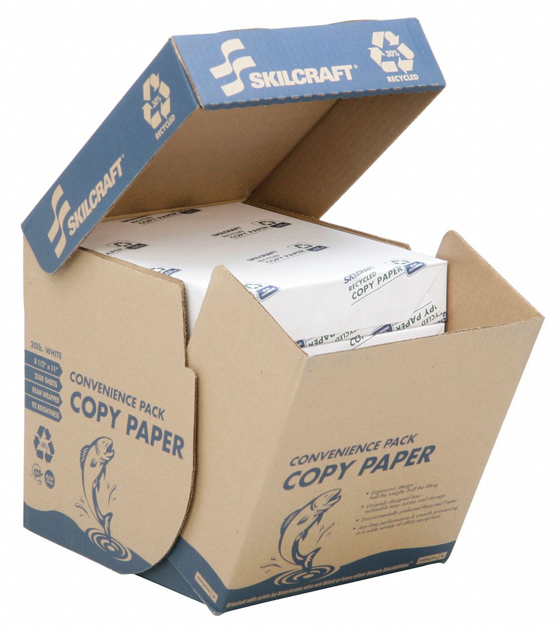 ABILITY ONE, Letter Paper Size Name, 20 lb Paper Wt, Copy