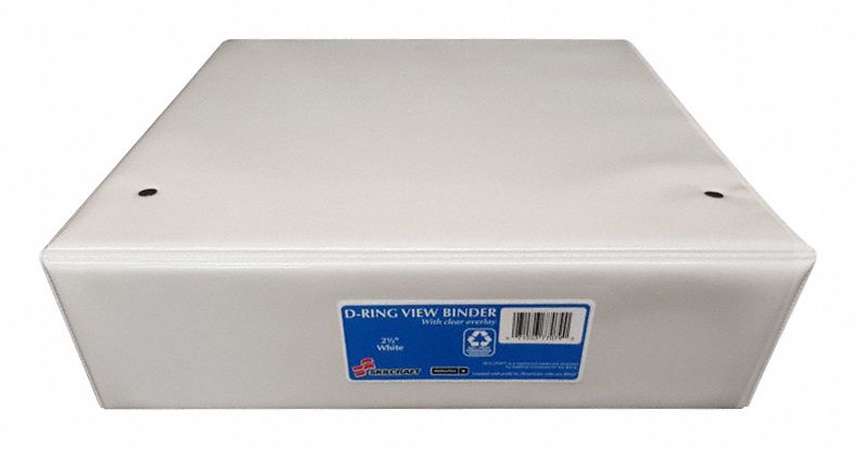 Ring Binder White Slant-D Ring