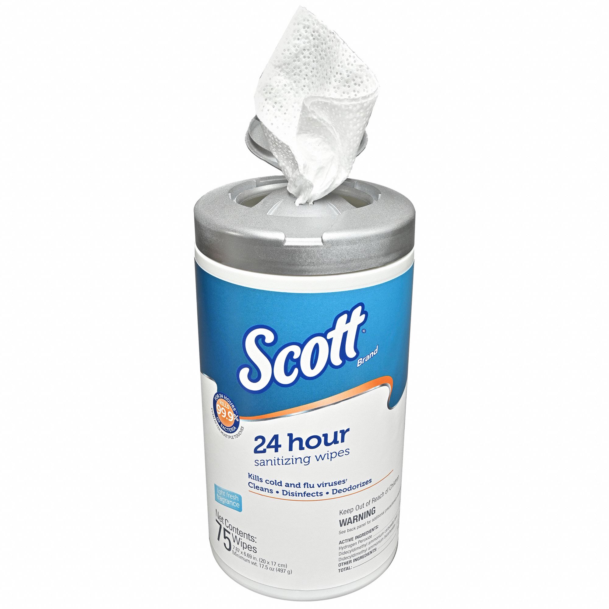 Sanitizing Wipes,75 ct,Canister,PK6