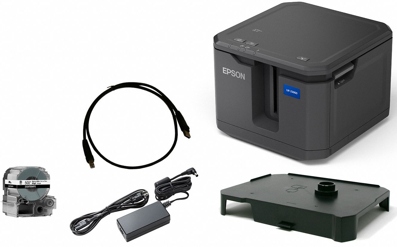 Desktop Label Printer: PC Connected, Single Color, Thermal-Transfer, 2 in  Max. Label Wd
