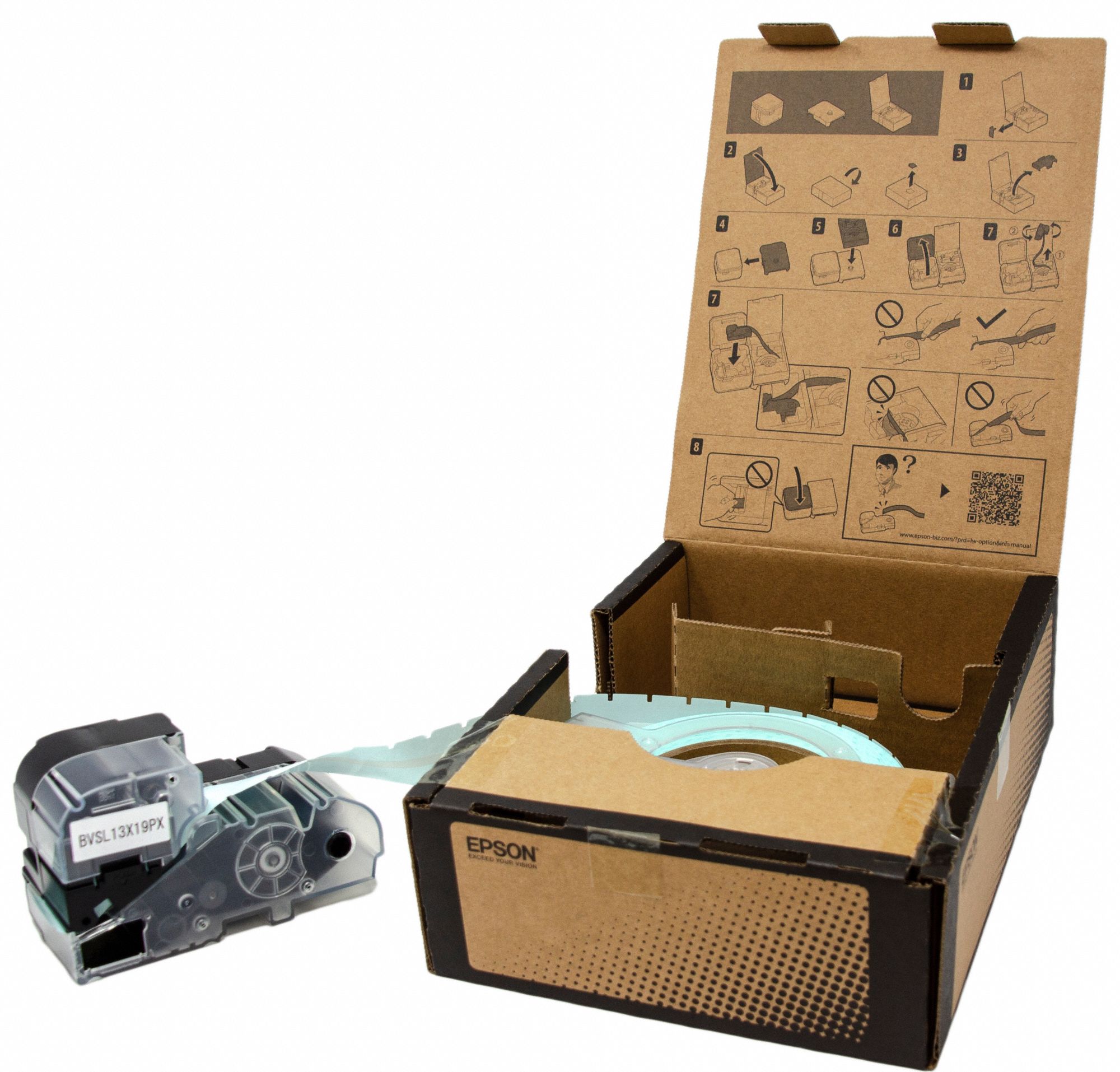 3/4 in x 1/2 in, Vinyl, Precut Label Roll in Box - 60YR10