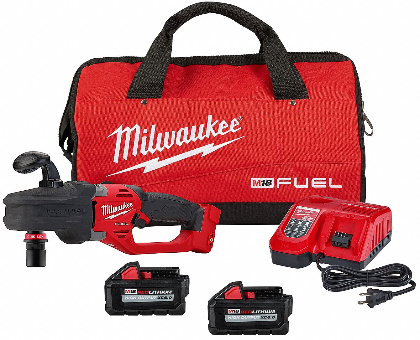 MILWAUKEE Drill Kit, Cordless, 7/16 in Chuck Size 60YT07280822 Grainger