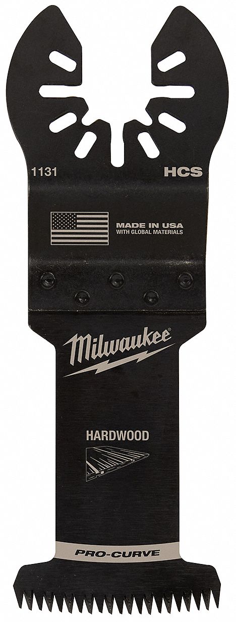 Oscillating Tool Blade: 1 3/8 in Blade Wd, 4 1/16 in Overall Lg, Fast Cutting, Steel