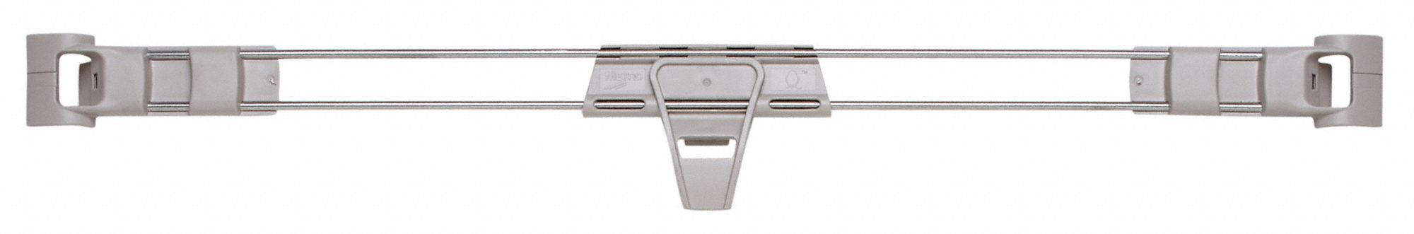 Stackable Shelf Ledge: 3 7/8 in x 1 5/16 in, Front to Back, 1 Dividers/Ledges, Taupe, MQL30-2S