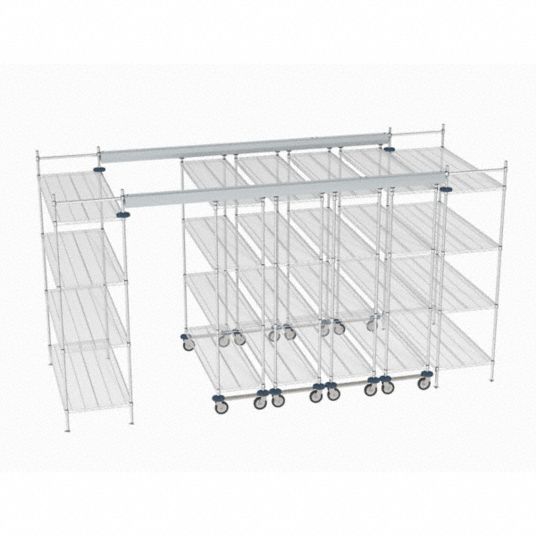 METRO Overhead Track Shelving Complete Kit - 60YV94|TT14-E2460M1860C ...