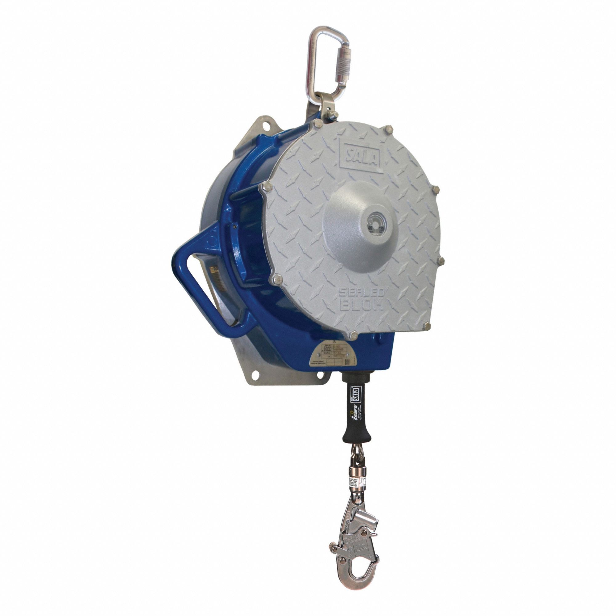 Self-Retracting Lifeline: Stainless Steel Carabiner Anchor, Harness Swivel Snap Hook
