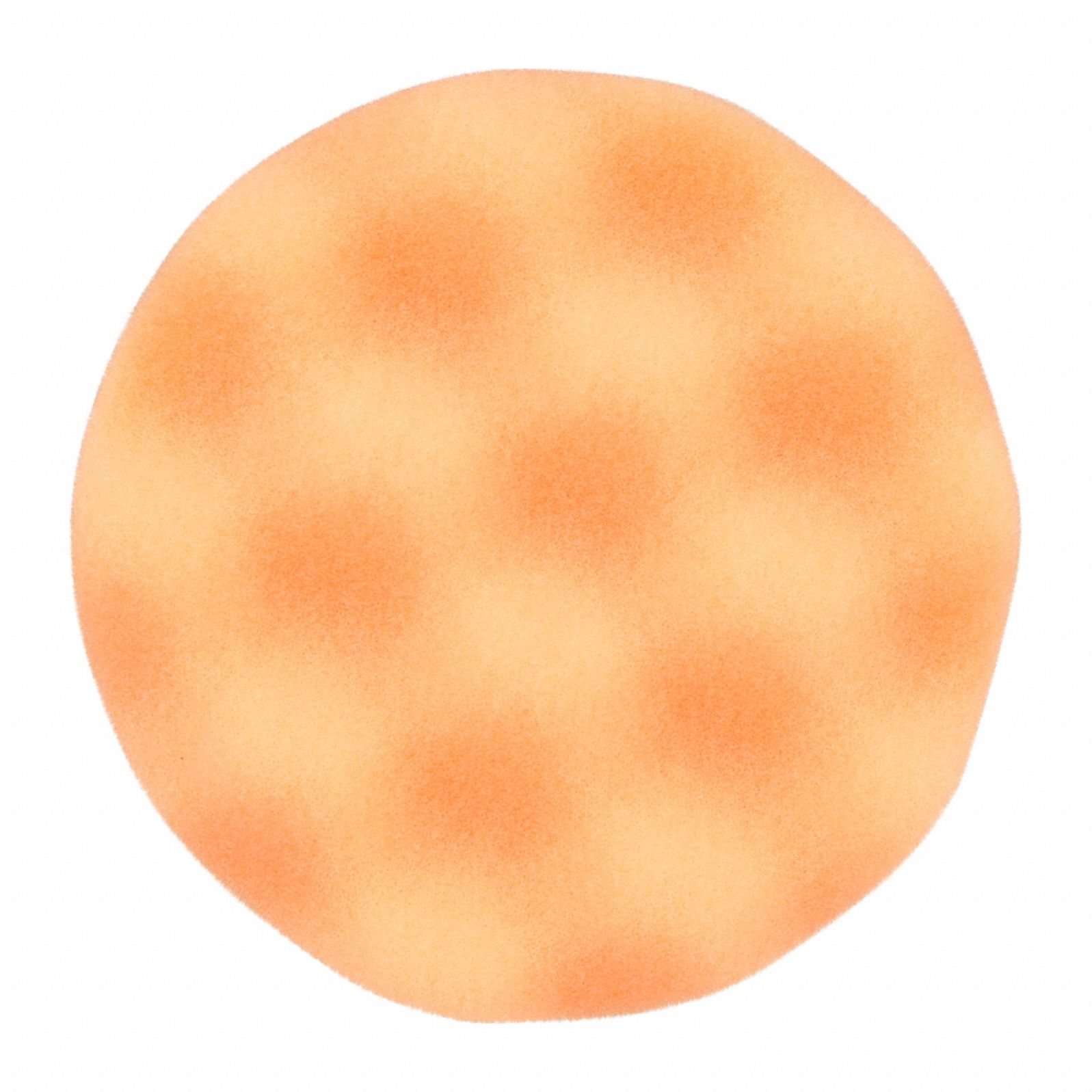 Foam: Pad, Foam, 3 3/4 in Outside Dia, Orange, 12, 000 RPM Max Speed, 1/2 in Thick, Smooth
