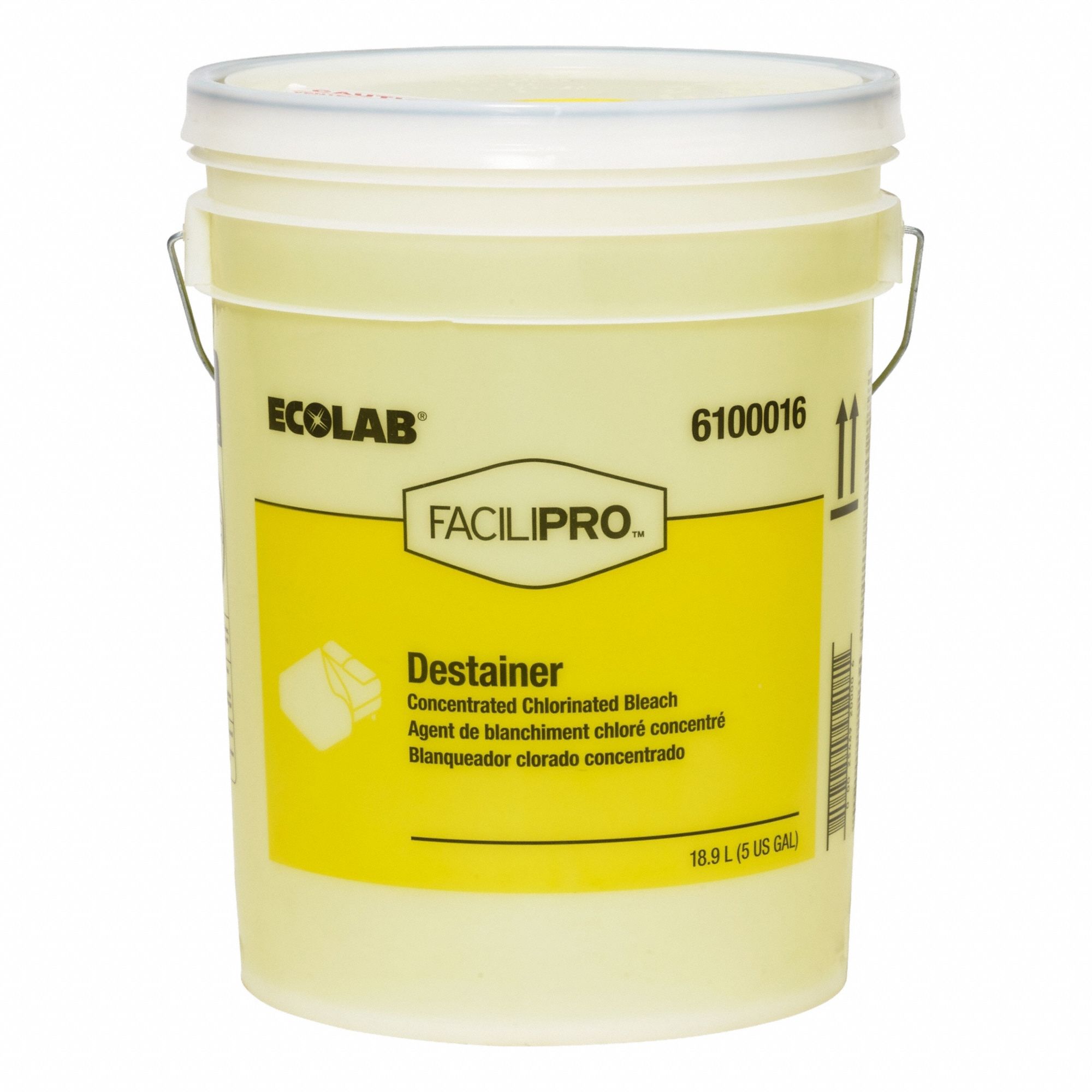 Chlorine Bleach 5 gal Bucket Yellow