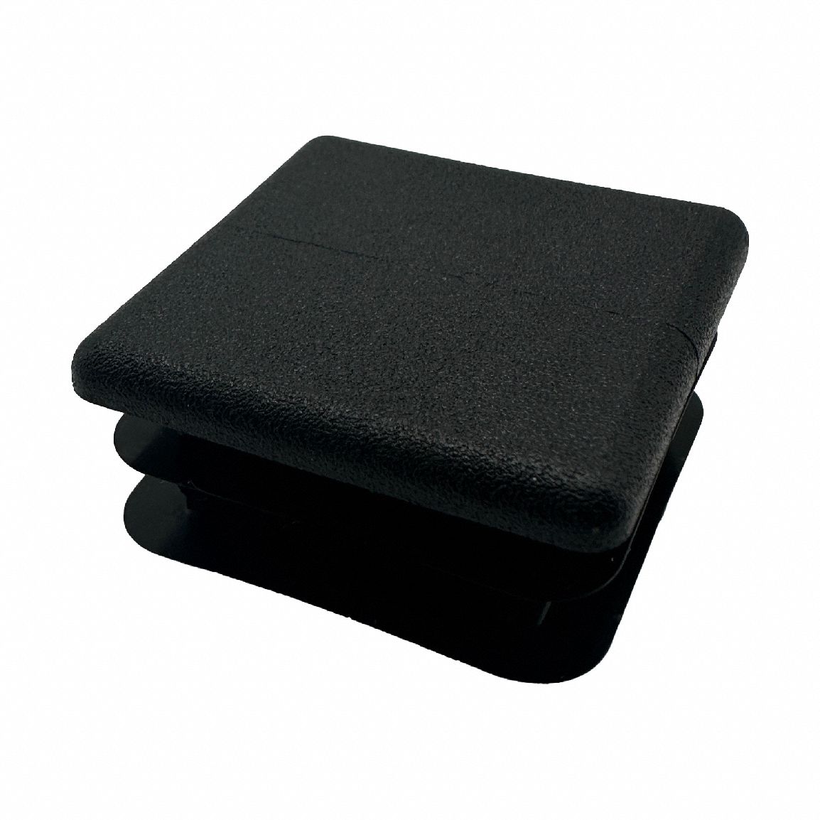Square Black Plug Chrome Zamac Plastic