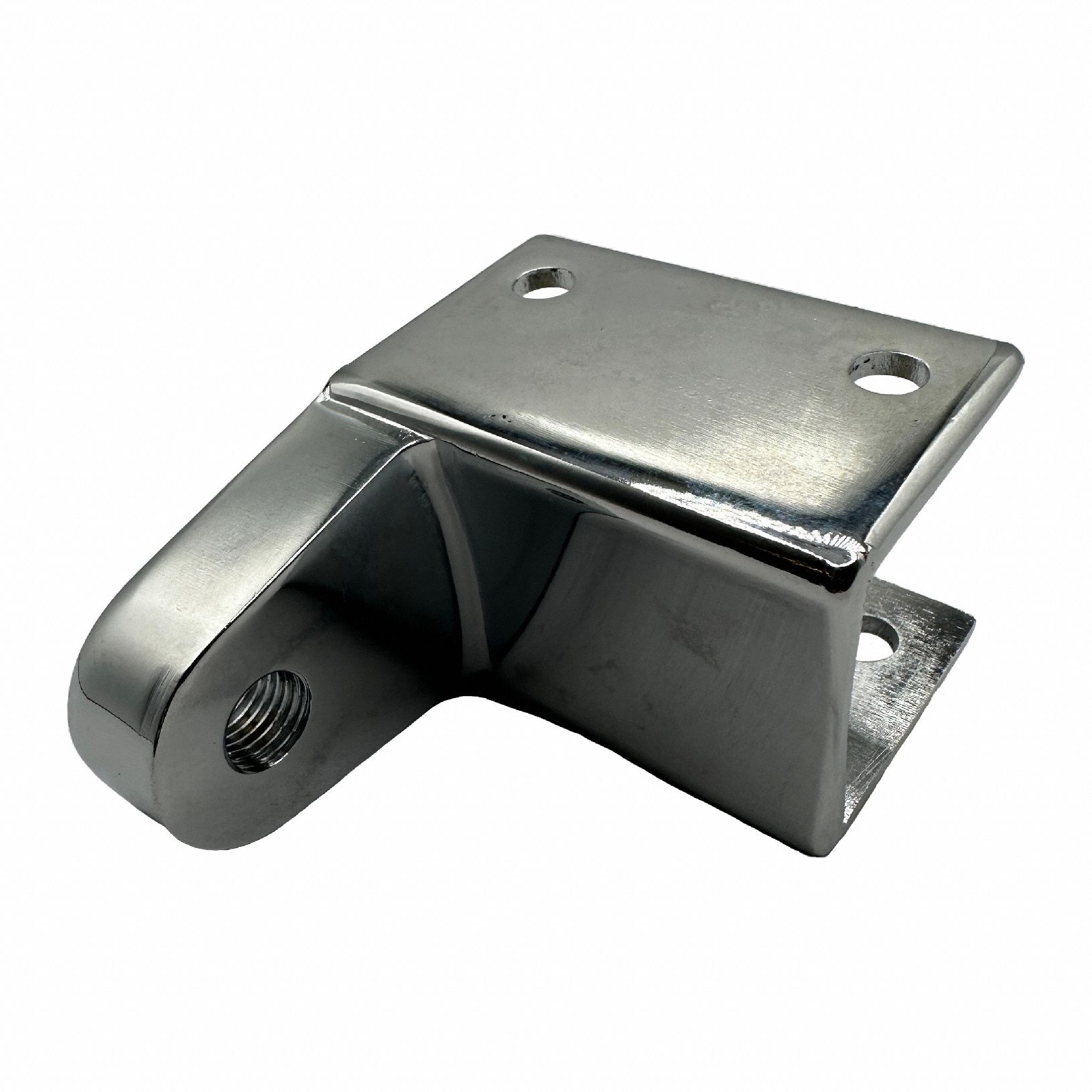 HADRIAN Hinge: Chrome Zamac, Chrome-Plated, 2 1/8 in Overall Ht, 1 1/4 in Overall Wd (MPN 610140). Key specifications — Material: Chrome Zamac; Finish: Chrome-Plated; Component Type: Hinge; Brand: HADRIAN.