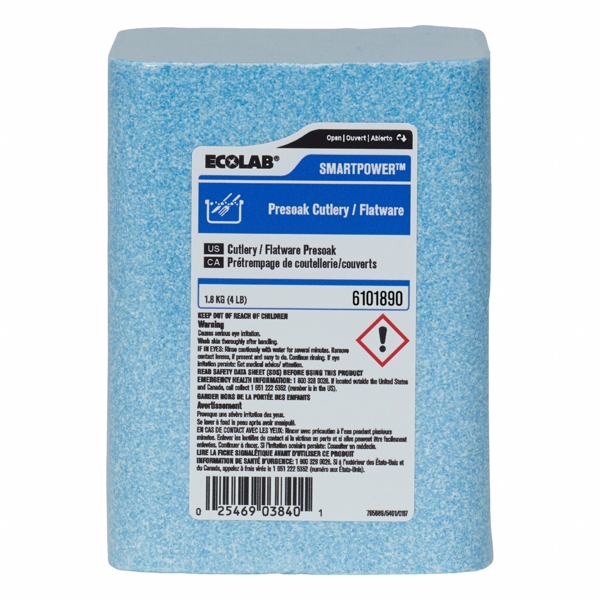 ECOLAB, Machine Wash, Solid, Presoak - 400GD9|6101890 - Grainger