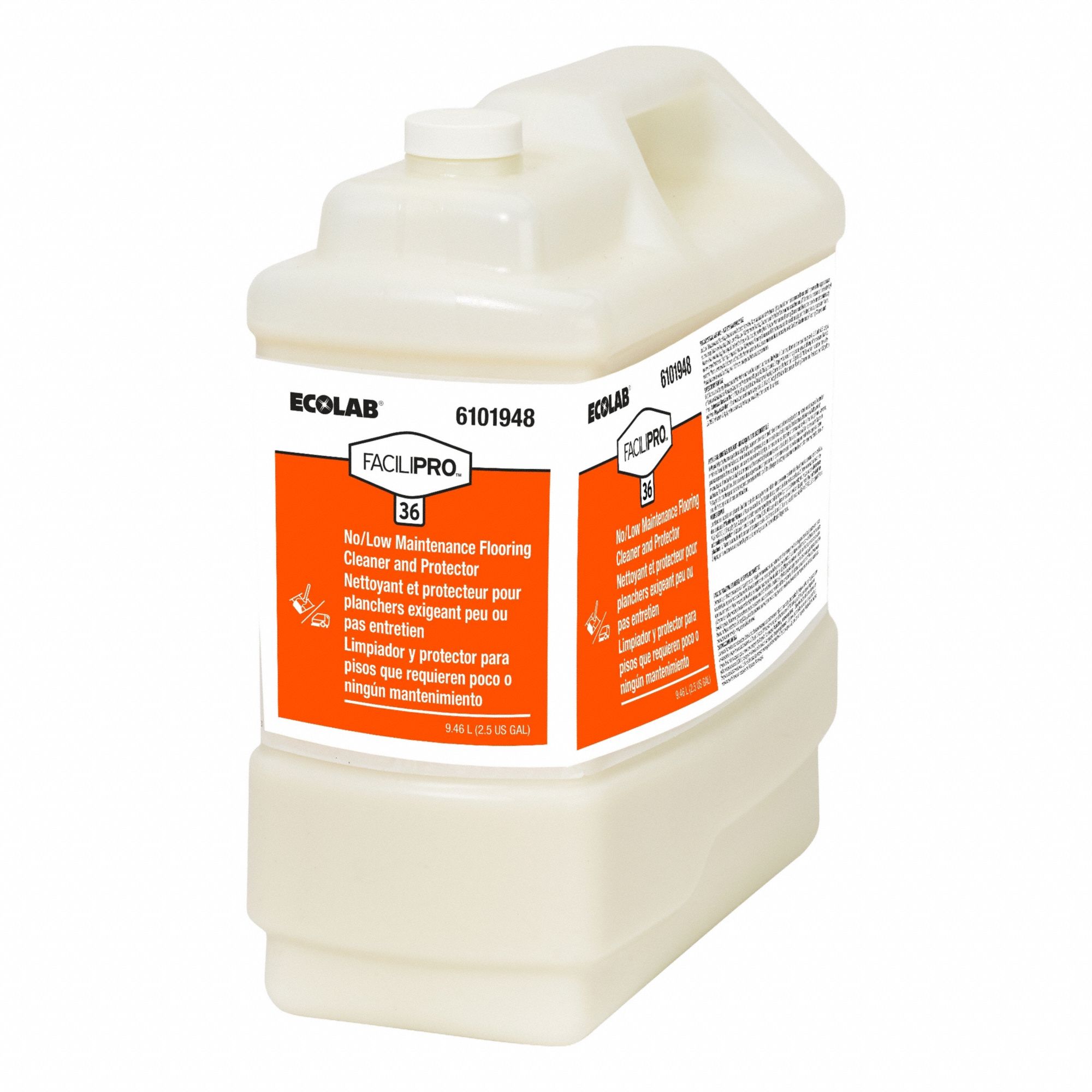 Floor Cleaner: FaciliPro™, 36, For Liquid Dispensing System Dispenser Series, 2.5 gal