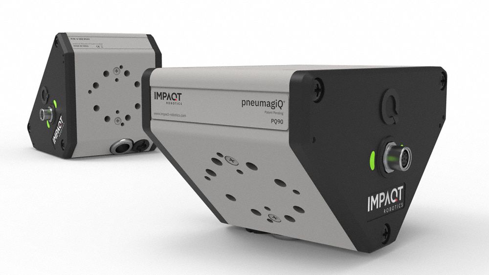 VEKTEK End-of-Arm Tool Interface: PQ90, 2 Tool Mounts, 90° Angle Between Tools, IP65, 61020122. Key specifications — attr1282848: VEKTEK; attr1303526: End-of-Arm Tool Interface; attr1303516: PQ90; attr1303534: 24 VDC; attr1282847: 61020122; attr1303492: URCap.