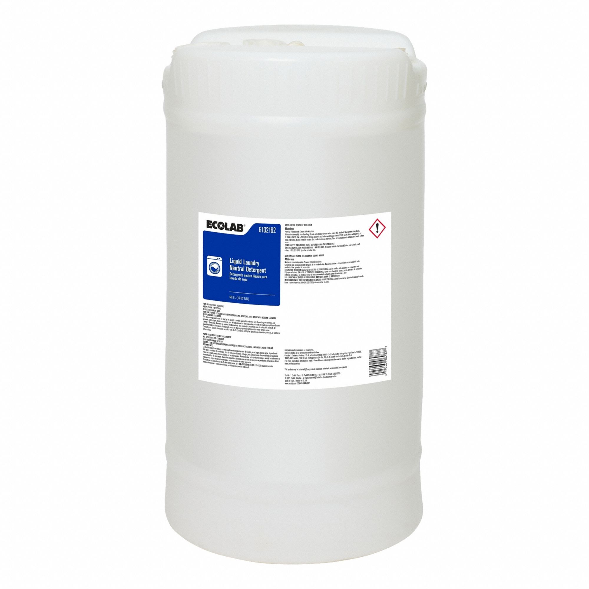 Laundry Detergent 15 gal Drum Colorless