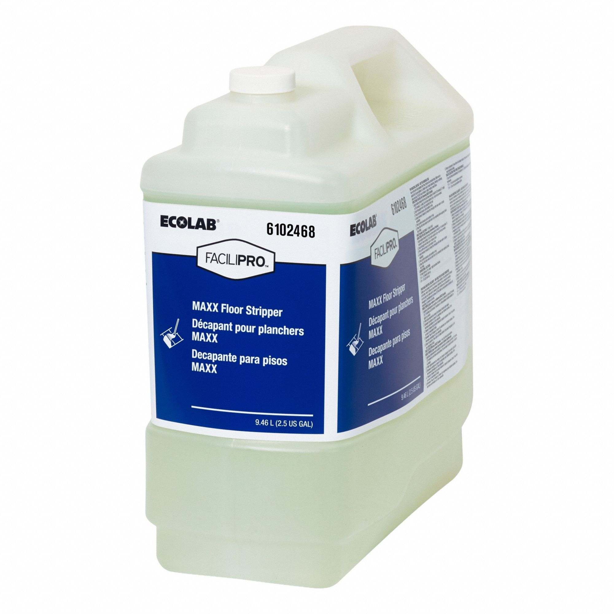 Floor Stripper: Jug, 2.5 gal Container Size, Concentrated, Liquid