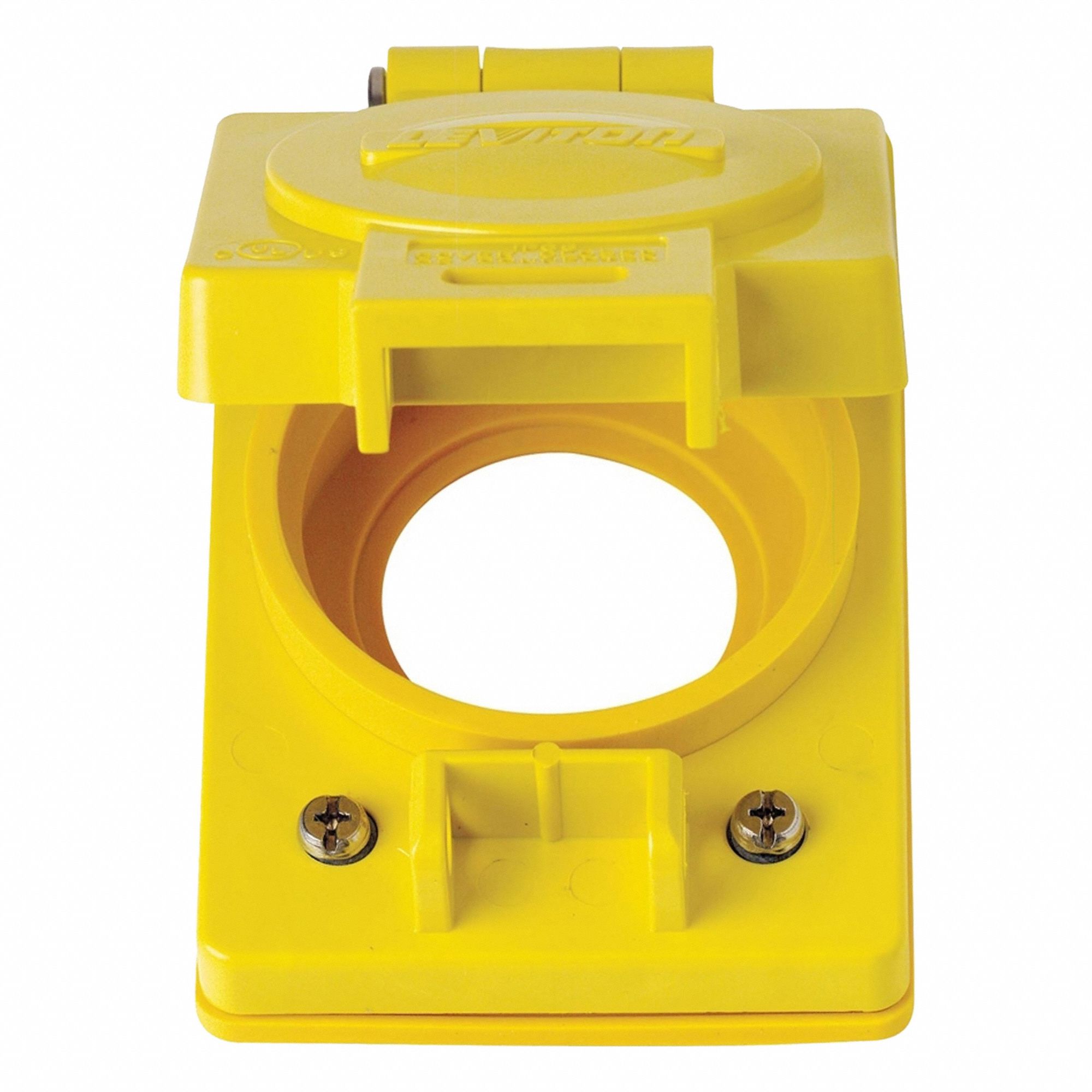 Weatherproof Cover: Thermoplastic, FD/FS, FD Boxes/FS Boxes, 1 Gangs, 4 5/8 in Overall Ht