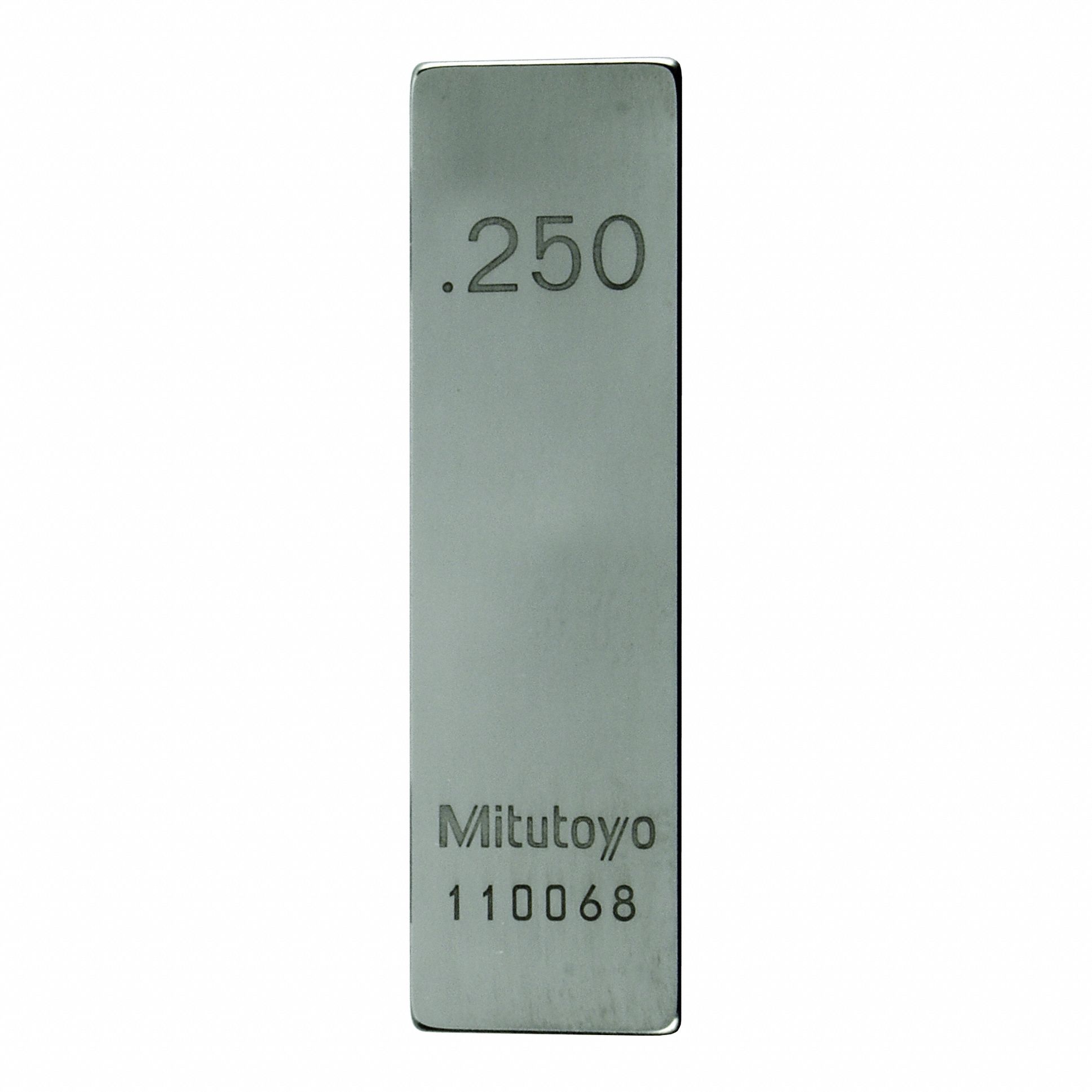 Calibrated Gauge Block: Rectangular, 0.25 in Nominal Size, 4 µin Tolerance, ASME 0 Grade