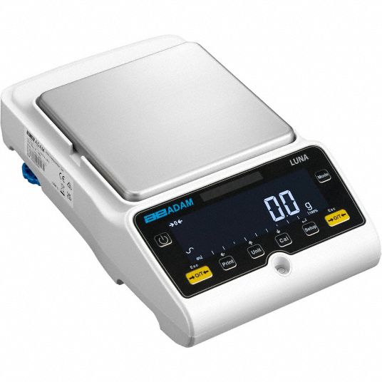 ADAM EQUIPMENT, 6,000 g Capacity, 0.1 g Readability, Lab Balances ...
