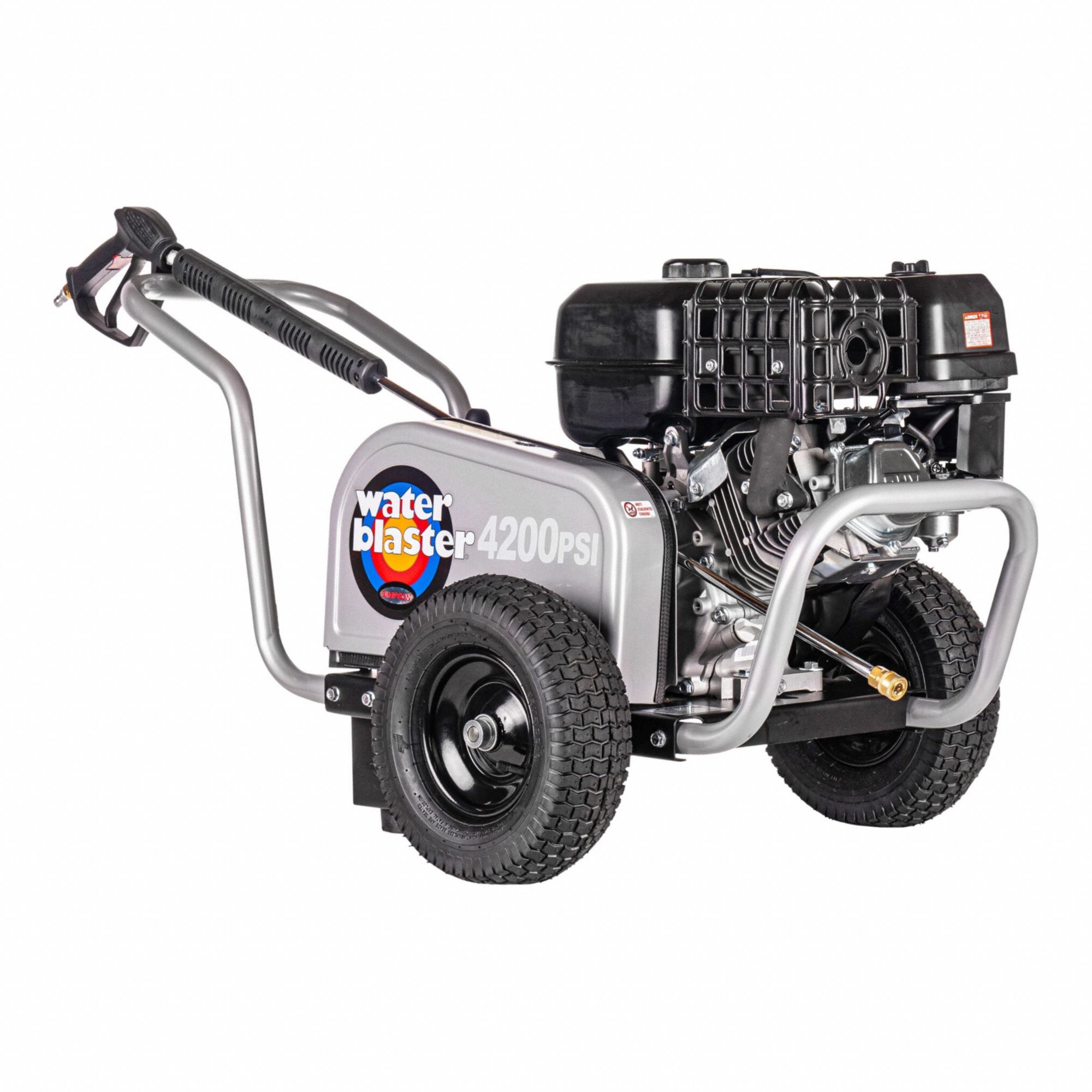 Gas-Powered Pressure Washer: Heavy Duty, Cart, 4, 200 psi, 4 gpm, 420 cc Engine Displacement