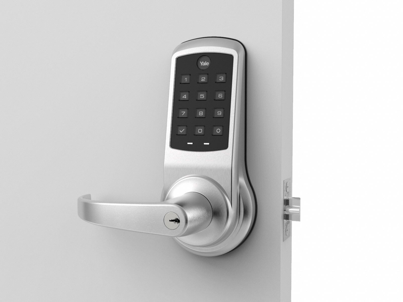 YALE NEXTOUCH, Keypad, ADA Compliant, Electronic Keyless Lock - 818GW4 ...