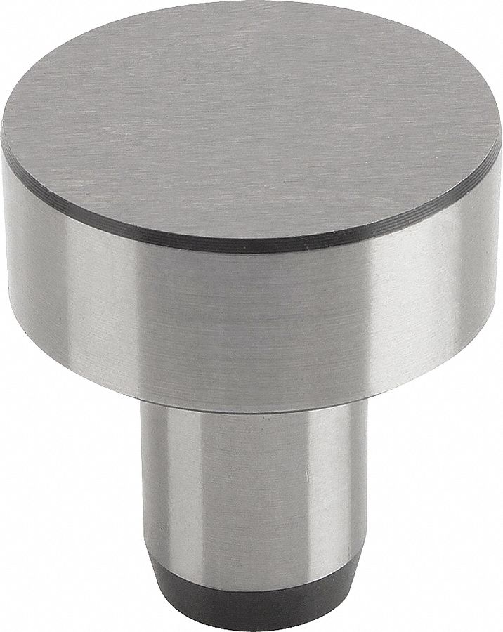 Rest Pad: Tool Steel, 12 mm Shank Outside Dia, 18 mm Shank Lg, 25 mm Head Dia, 10 mm Head Ht