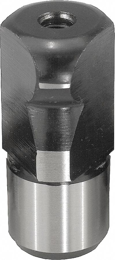 Flattened Ball-End Locating Pin: Flattened Ball End, Stainless Steel, 12 mm Shank Outside Dia