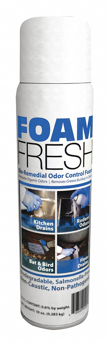 Odor Control Spray, Foaming, 10 oz., PK12