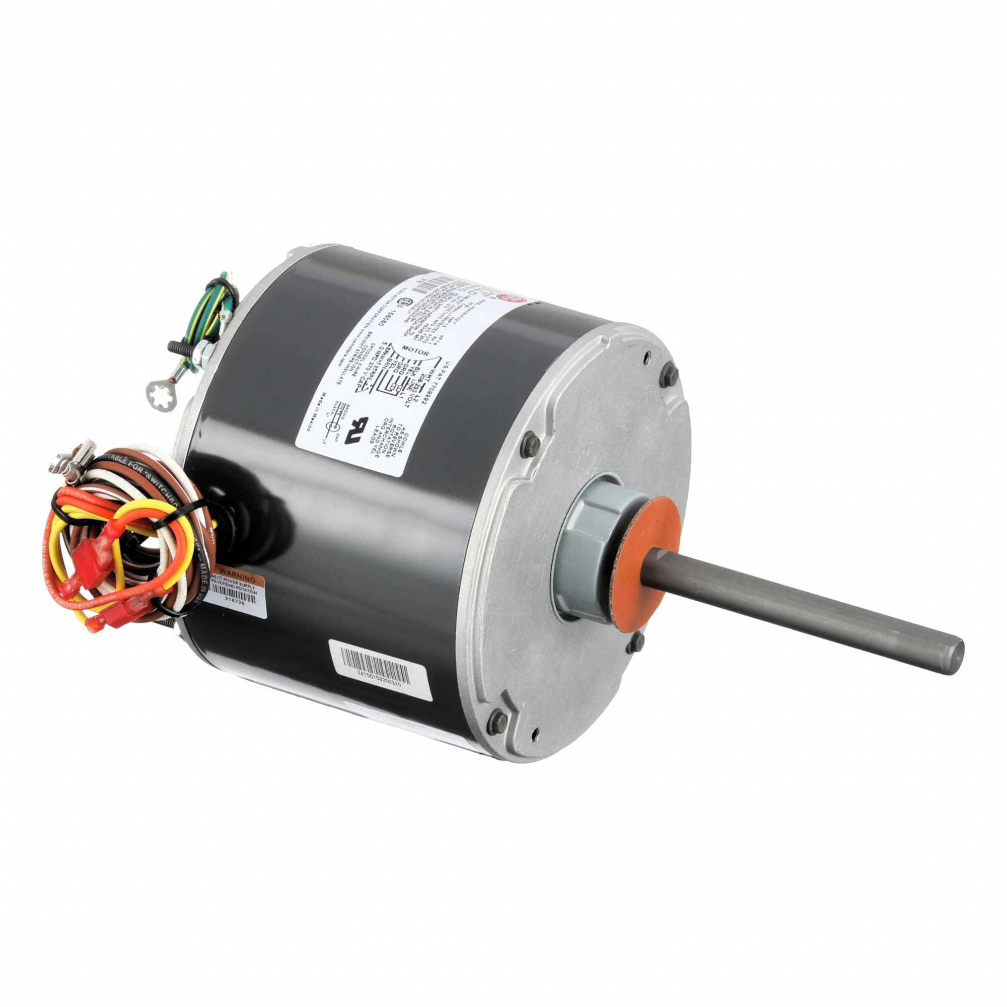 Condenser Fan Motor: Belly Band/Stud Mount, Totally Enclosed Air-Over, 1 Speed, Auto