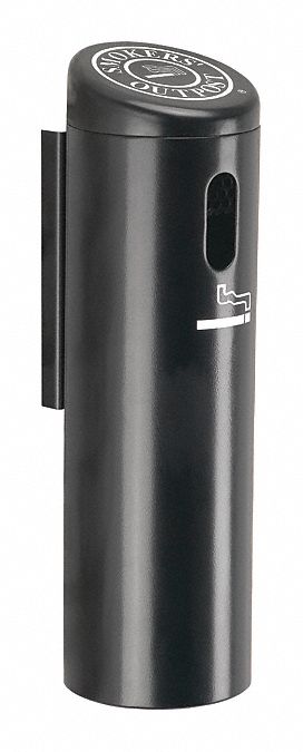 SmokersOutpost Wall-mountedAshtray, Blck