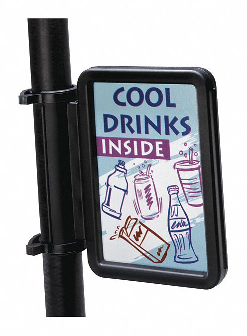 Sqawker Sign Holder,6 pcs.,Black