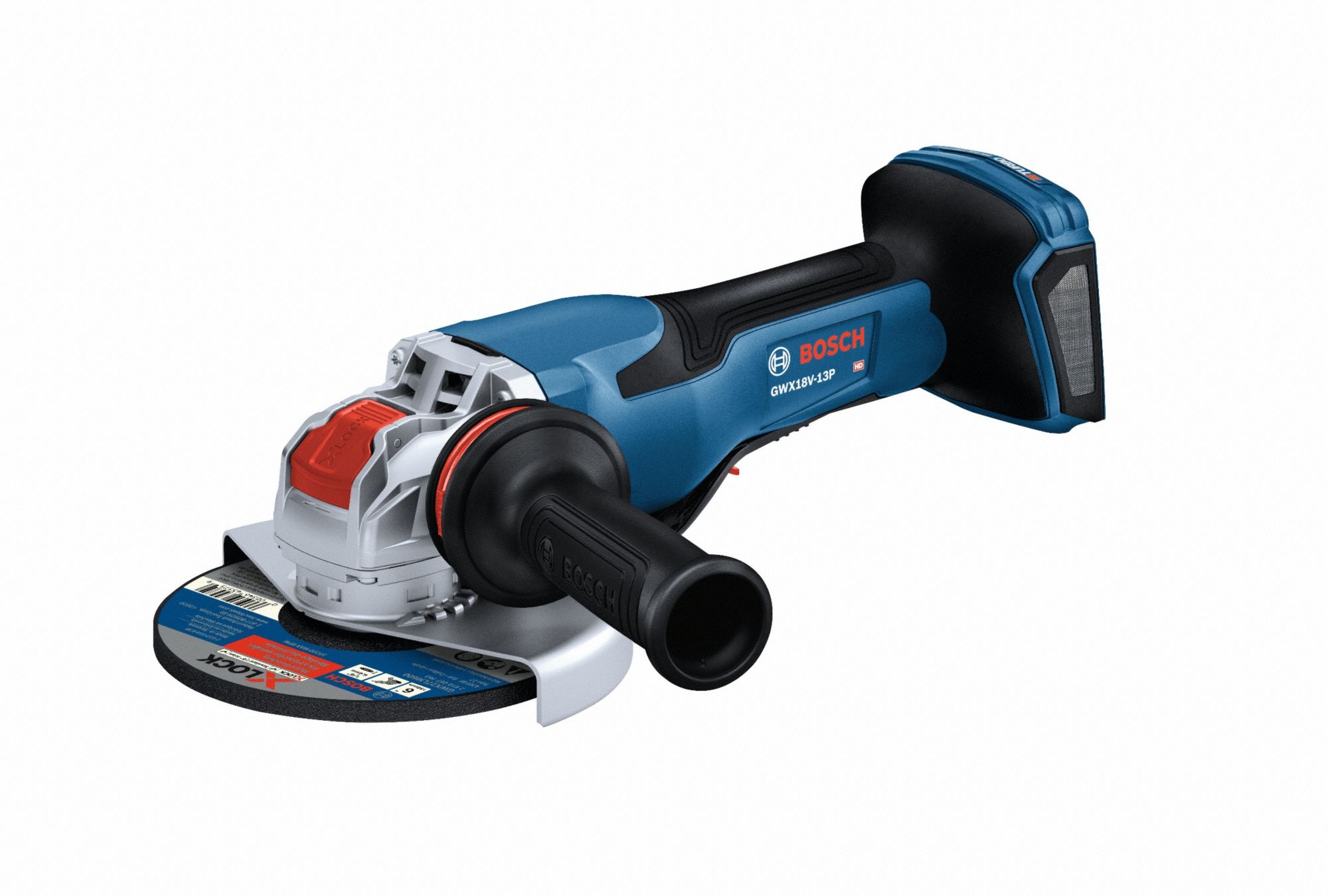 Angle Grinder: 5 in_6 in Wheel Dia, Brushless Motor, 18V DC, Std Head, Barrel Grip Grip, Tool Only