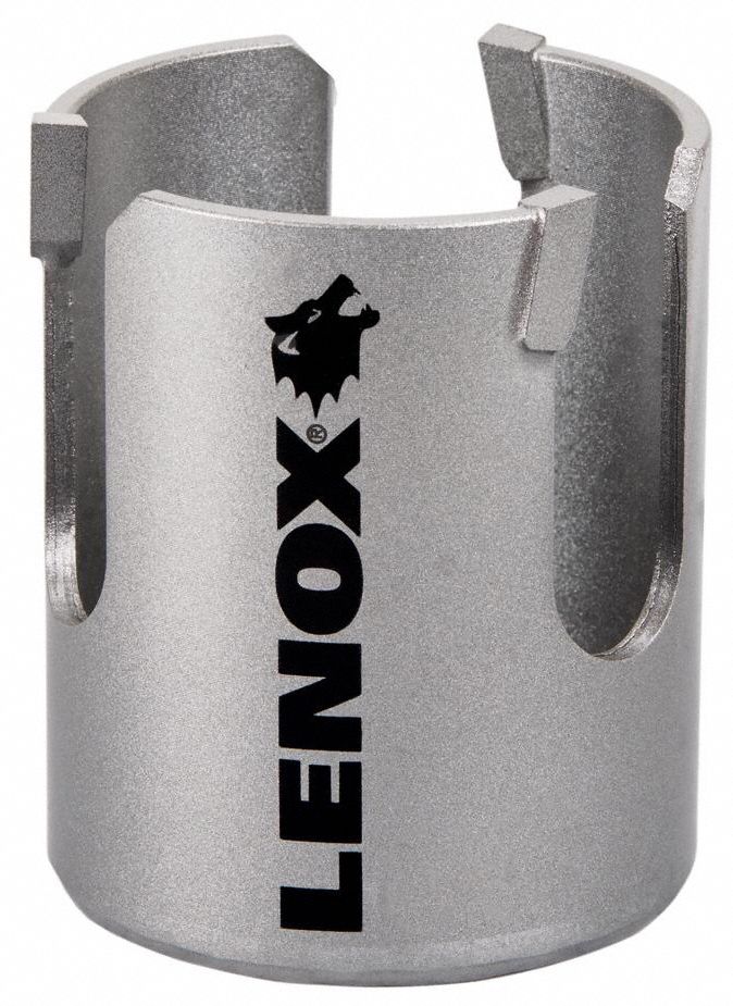 Hole Saw: 2 1/4 in Saw Dia., 2 7/16 in Max. Cutting Dp, 5/8"-18 Thread Size, Carbide Tipped