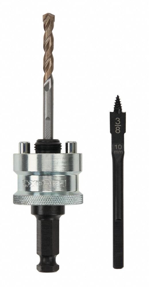 LENOX Hole Saw Arbor, Quick Change, 5/8"18 Thread Size 61CT62