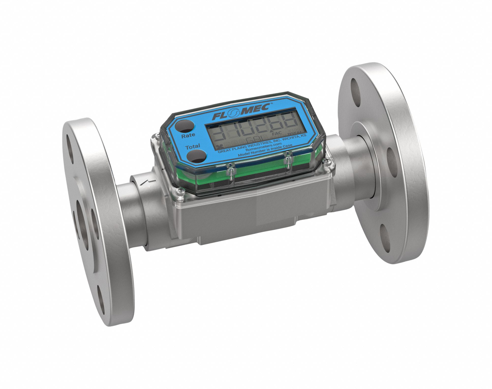 FLOMEC, 1 in For Pipe Size, 1 in Connection Size, Electronic flow meter ...