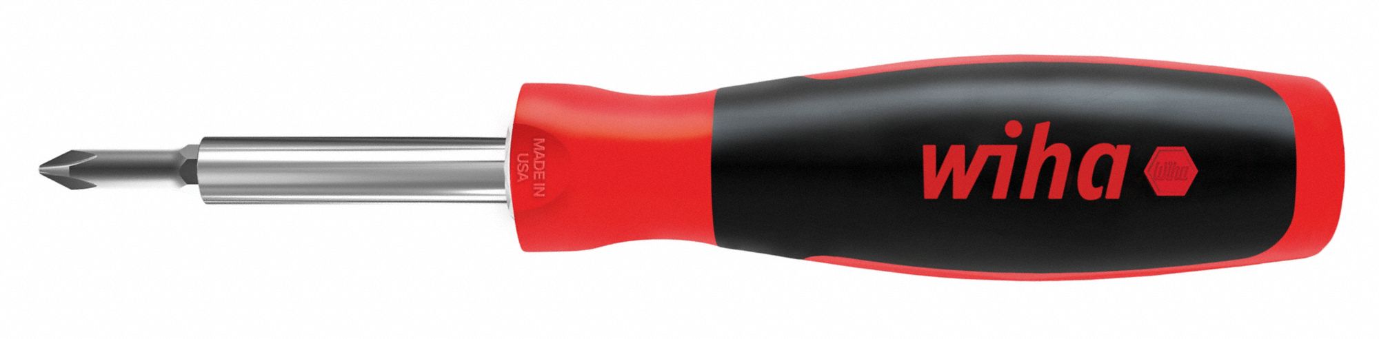 MULTI-DRIVER, NUT DRIVER/PHILLIPS/SLOTTED TIP, #1/¼ IN/#2/3/16 IN/5/16 IN TIP SIZE, 6 TIPS