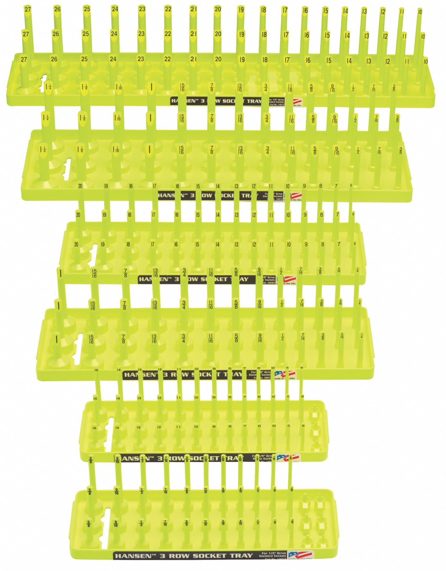 SOCKET TRAY SET,YELLOW,PLASTIC