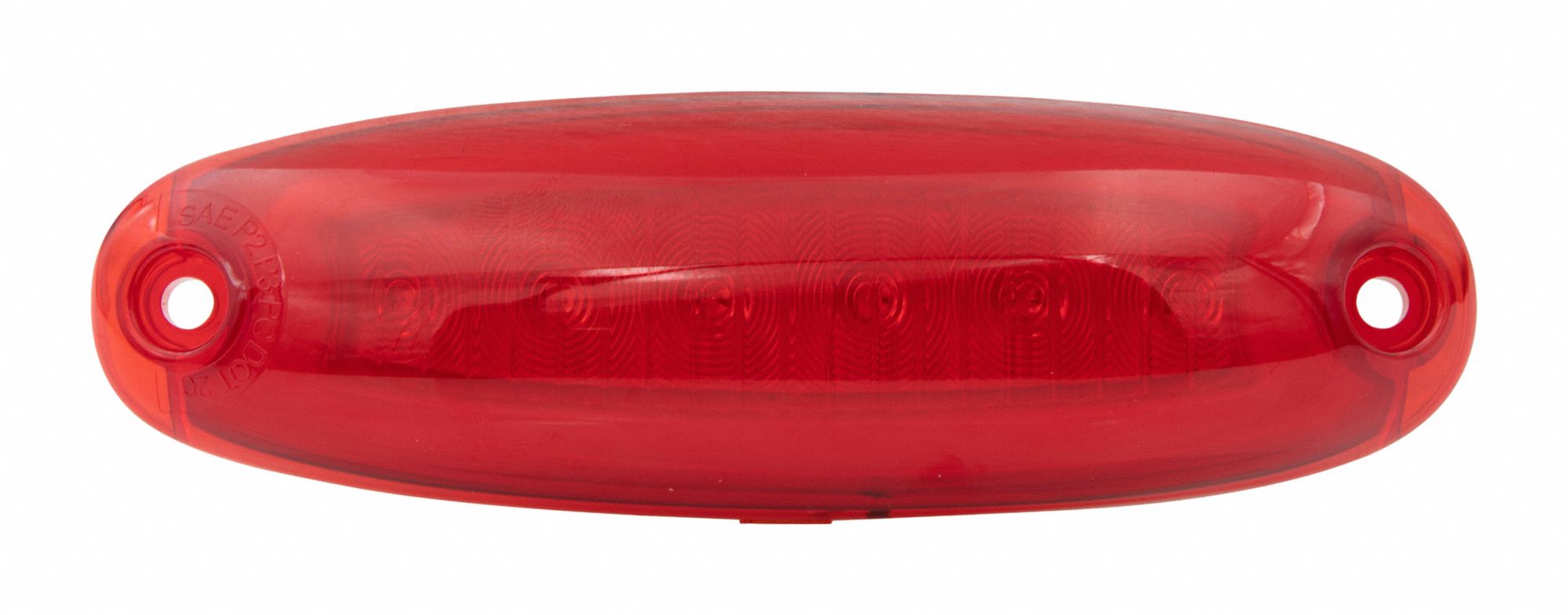 Oval Clearance Marker P2/P3/PC Red: Clearance Light, LED, Oval, Surface Mount, Red, Hole