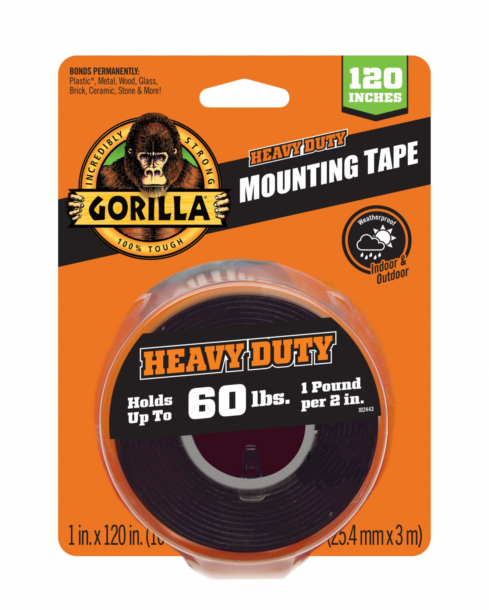 Double Sided Tape: Black, 43 mil Tape Thick, Black Acrylic Foam and Adhesive