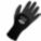 GLOVES, INSULATED/SEAMLESS/WING THUMB/TERRY LINER, SZ MEDIUM/8, BLACK, NYLON/ACRYLIC