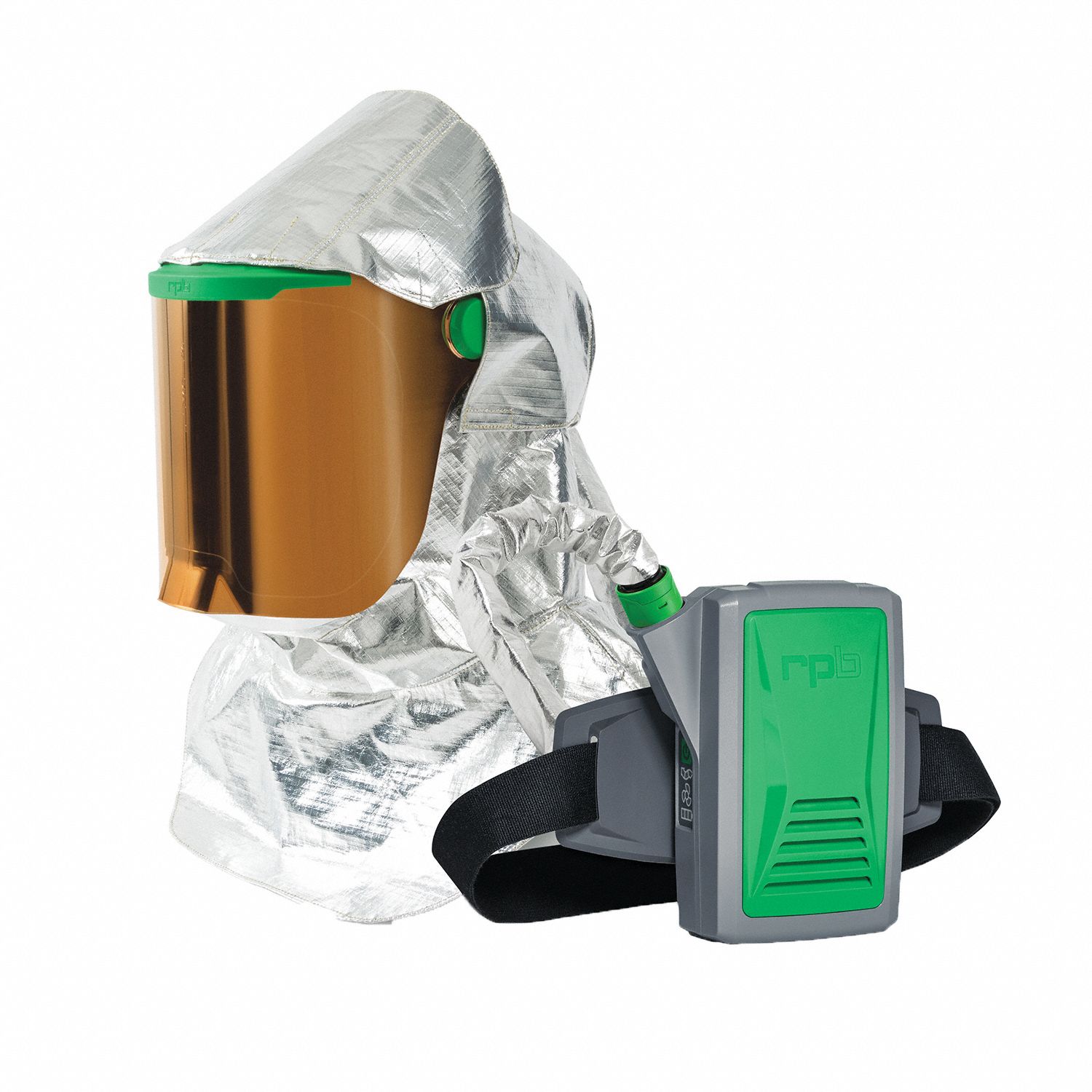 Z-Link Respirator: Radiant Heat, Belt-Mount, Lithium-Ion, Includes Battery