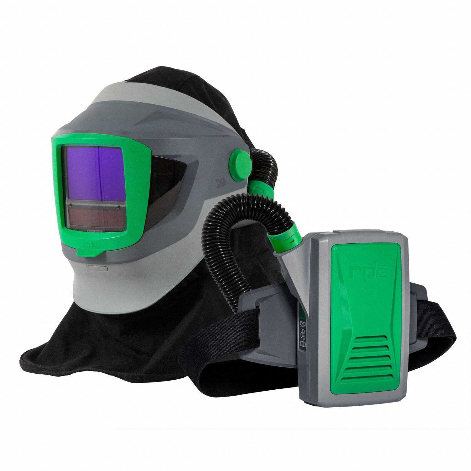 Welding Helmet: Z4, Belt-Mount, Lithium-Ion, Includes Battery